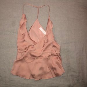 Satin blush cami